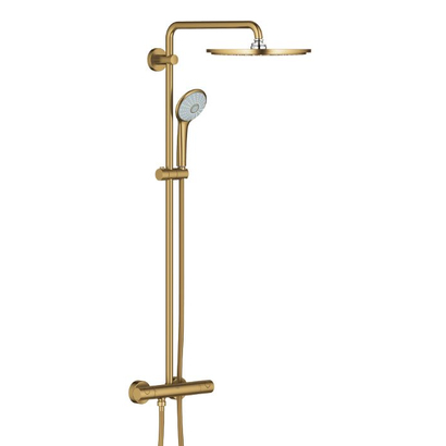 Grohe Euphoria System 310 26075GN0 Brushed Cool Sunrise Σύστημα Ντουζ με Θερμοστατική Μπαταρία