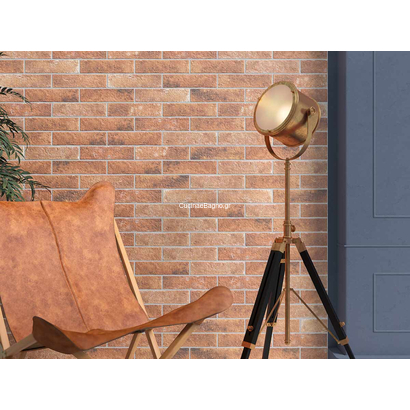 Tiziano Orange 7x28 Porcellanato Τουβλάκι Επένδυσης Ματ Ανάγλυφο