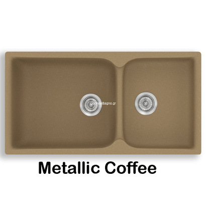 Sanitec 307 Eclectic 92x51 Νεροχύτης Γρανίτης Ένθετος & Υποκαθημενος