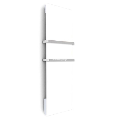 EMERAUDE ΛΕΥΚΟ 60 x 120 Υπέρυθρο Γυάλινο Θερμαντικό (Σαλονιού ή Μπάνιου)