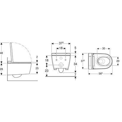 Geberit Aquaclean Sela Λευκό Με Κάλυμμα Soft Close