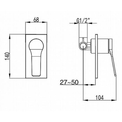 Karag Andare WNX348A73C Chrome Μίκτης Εντοιχισμού 3 Ροών