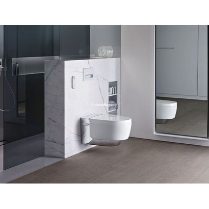 Geberit Aquaclean Mera Comfort Χρωμέ Λεκάνη Κρεμαστή Με Soft Close Κάλυμμα