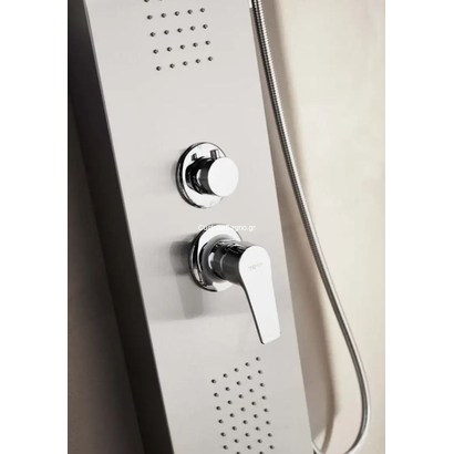 Roma Στήλη Ντους Υδρομασάζ Ματ TEMA