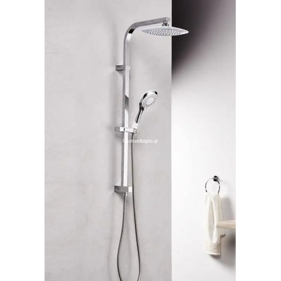 Hill Bianco Plus 53110 Στήλη Ντουζιέρας 2 Εξόδων Χρωμέ TEMA