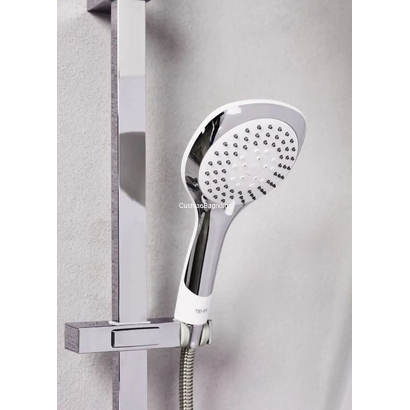 Hill Bianco Plus 53110 Στήλη Ντουζιέρας 2 Εξόδων Χρωμέ TEMA