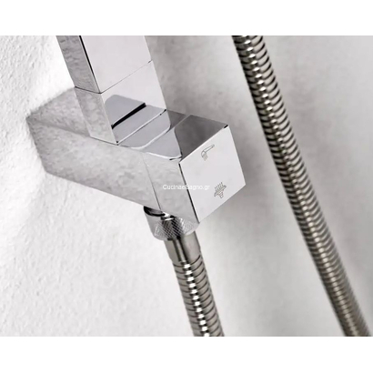 Hill Bianco Plus 53110 Στήλη Ντουζιέρας 2 Εξόδων Χρωμέ TEMA