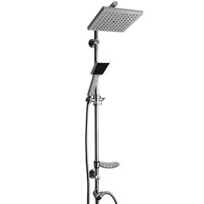 Roma Krom 53231 Στήλη Ντουζιέρας Με Σαπουνοθήκη Χρωμέ TEMA