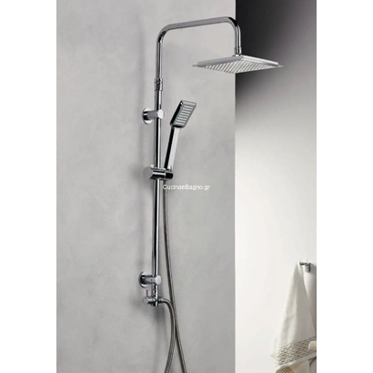 Roma Quadro Ex 53340 Στήλη Ντουζιέρας Επεκτεινόμενη Χρωμέ TEMA