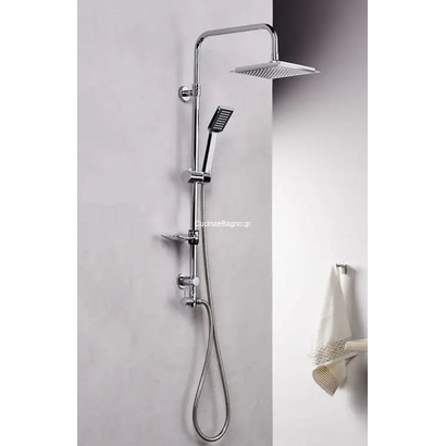 Roma Quadro 53240 Στήλη Ντουζιέρας Με Σαπουνοθήκη Χρωμέ TEMA