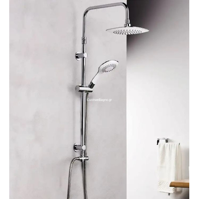 Roma Bianco Ex 53376 Στήλη Ντουζιέρας Επεκτεινόμενη Χρωμέ TEMA