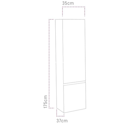 Sanitec Alba B Στήλη Μπάνιου Κρεμαστή