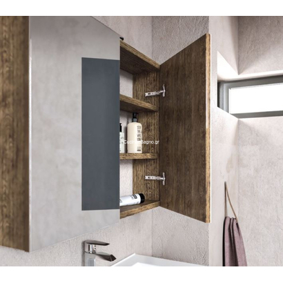 Sanitec 80x60 Καθρέπτης-Ντουλάπι Μπάνιου
