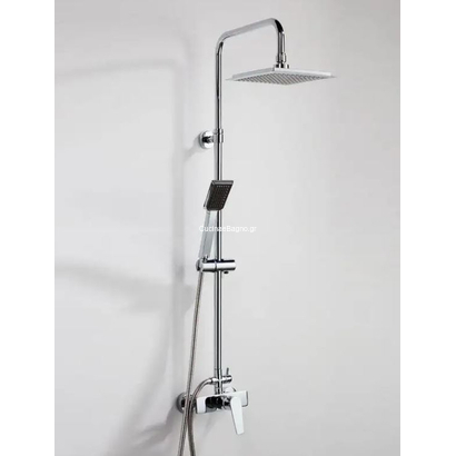 Roma Rain Quadro Στήλη Ντουζιέρας Με Μπαταρία Χρωμέ TEMA