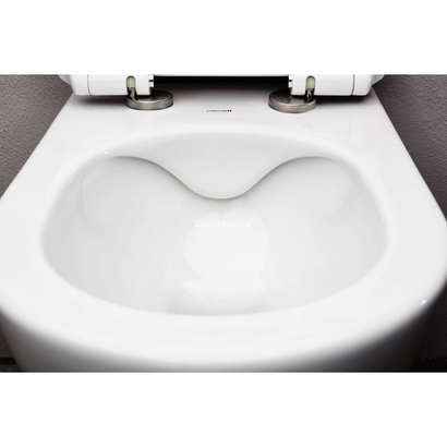 Creavit Free Rim-Off White Matt 51x35,5 Λεκάνη Κρεμαστή Με Κάλυμμα