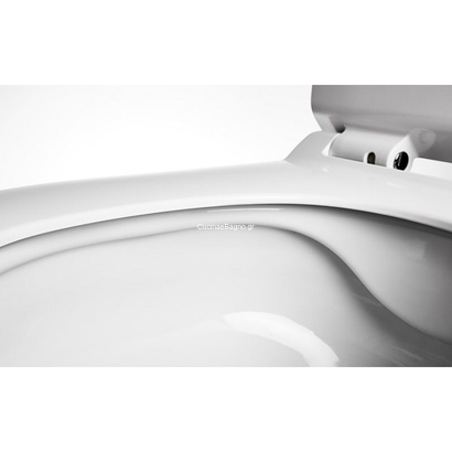 Creavit Free Rim-Off White Matt 51x35,5 Λεκάνη Κρεμαστή Με Κάλυμμα