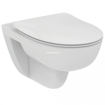 Ideal Standard i.Life A 54 cm Λεκάνη Κρεμαστή Rimless Υ.Π. Με Κάλυμμα ΑΠΛΟ