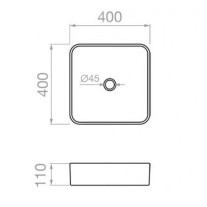 Pyramis Nolana Νιπτήρας 40x40 Επιτραπέζιος 023017301