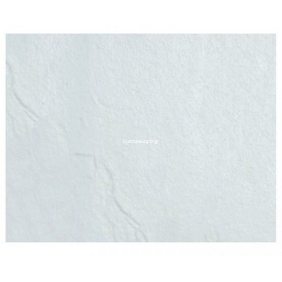 Pietra Bianco 80x80 Ντουζιέρα Karag Ημικυκλική Πέτρινη Λευκή