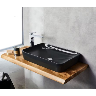 Creavit UL060 Ultra Νιπτήρας 60x40 Antracite Matt Επιτραπέζιος TEMA