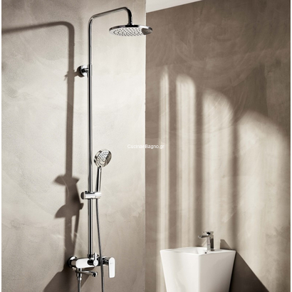 Tema 53252 Roma 3-Ways Στήλη Ντουζιέρας Με Μπαταρία