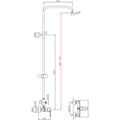 Kls Diva Στήλη Ντους Με Μπαταρία Μαύρη 690650 MBD

    Πλήρες, σπιράλ ,στήριγμα ντους και ντούς κεφαλής.
    Ειδική επιχρωμίωση κατά των αλάτων.
    Απαλή λειτουργία της χειρολαβής.
    5ετή εγγύηση