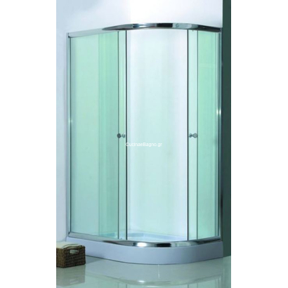 Gloria Karina Καμπίνα Με Ντουζίερα 80x120x190 Αριστερή Γωνία Σετ 90-3106