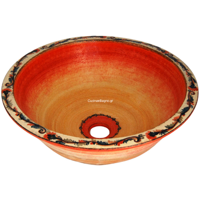 Pompei Studio SF42 Spring Flowers Φ42x16 Νιπτήρας Επιτραπέζιος