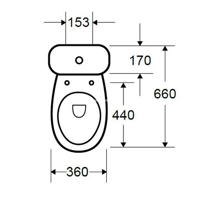 Karag Square Λεκάνη Με Καζανάκι 66cm Κ/Σ CY-121S
