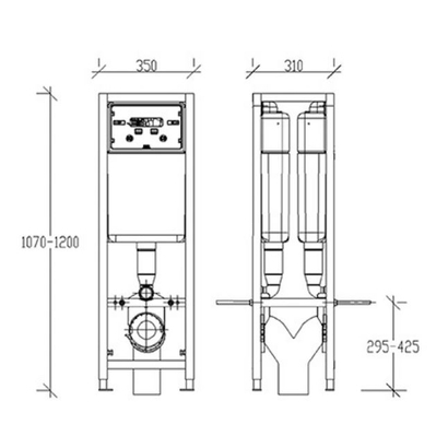 11104 VERSO HLS ΣΥΣΤΗΜΑ ΚΑΖΑΝΑΚΙΩΝ ΕΝΤΟΙΧΙΣΜΟΥ 3/6 lit ΠΛΑΤΗ ΜΕ ΠΛΑΤΗ