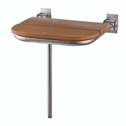 Creavit Ξύλινο κάθισμα ντουζ, με inox
βάση ανακλινομένη 40x32cm 82009