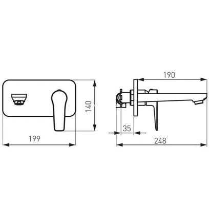 Karag ALGEO BAG7P Μίκτης Μπαταρίας Διπλός