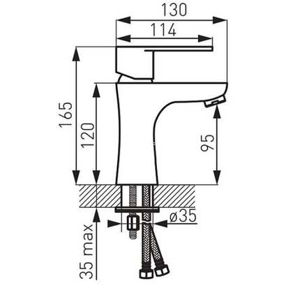 Karag ALGEO BAG2-12 1/2" Μπαταρία Νιπτήρα