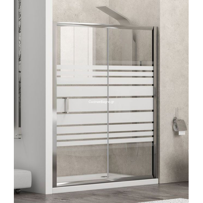 Karag New Flora 500 Chrome 160x180 Cm Καμπίνα Ντουζιέρας Συρόμενη ΣΕΡΙΓΡΑΦΙΑ