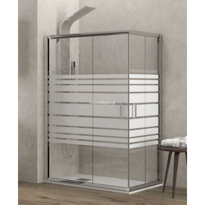 Καμπινα Ντουζιερας 70x110x180 Cm Ασύμμετρη Karag N Flora 100 ΣΕΡΙΓΡΑΦΙΑ