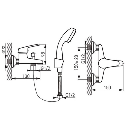 KARAG SMILE BSM11 Μπαταρία Λουτρού