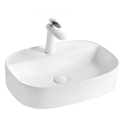 Gloria Coral-2 51x38 Νιπτήρας Επιτραπέζιος Πορσελάνης 82-8582