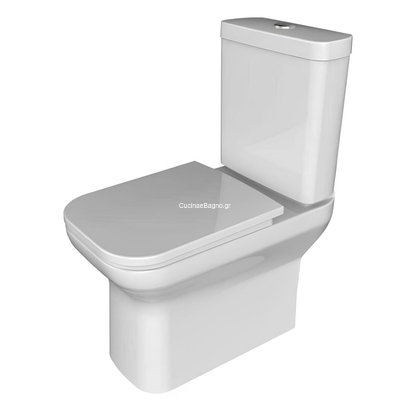 Huida Ariston-PP Rimless 64x36 Λεκάνη με Καζανάκι Set-0252