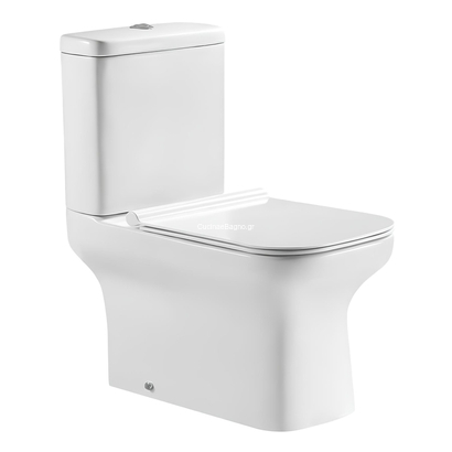 Huida Ariston-UF 64x36 Λεκάνη με Καζανάκι Set-0069