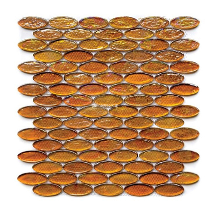 D08 ART GLASS (030008) CANDY BEIGE 30x30 Ψηφίδα Πορτοκαλί σε Δίχτυ