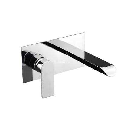 Sanitec Florence Χρώμιο Μπαταρία Νιπτήρα Επίτοιχη 00-99-00637