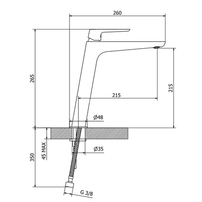 Sanitec Florence Χρώμιο Μπαταρία Λουτρού 00-99-00638