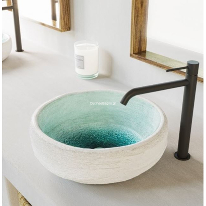 Sanitec Keramos Lefkada 409 Νιπτήρας Επιτραπέζιος Φ40 cm