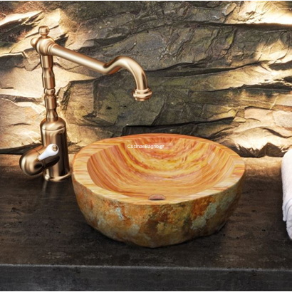 Sanitec Petra 286 Νιπτήρας Επιτραπέζιος Φ39 cm