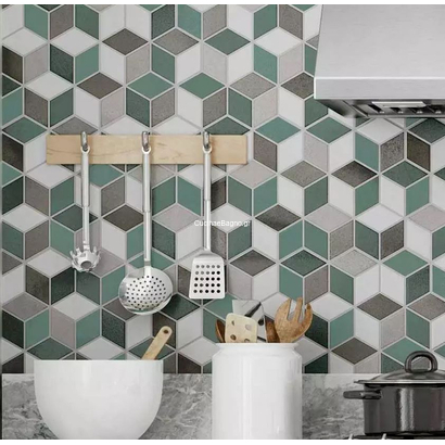 Rhombus Emerald 26x51 Porcellanato Δαπέδου Τοίχου Πολύγωνο