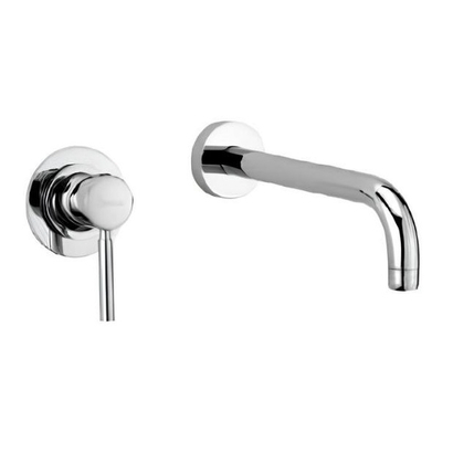 Sanitec Rome Χρώμιο Μπαταρία Νιπτήρα Επίτοιχη 00-99-00639