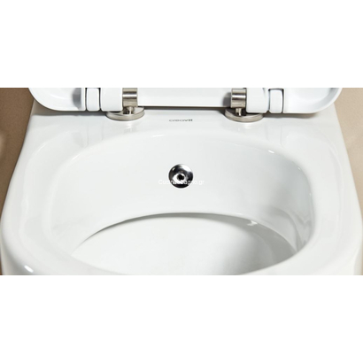 Creavit Free 51x35,7 Λεκάνη Κρεμαστή Με Ενσωματωμένο Μπιντέ Και Κάλυμμα