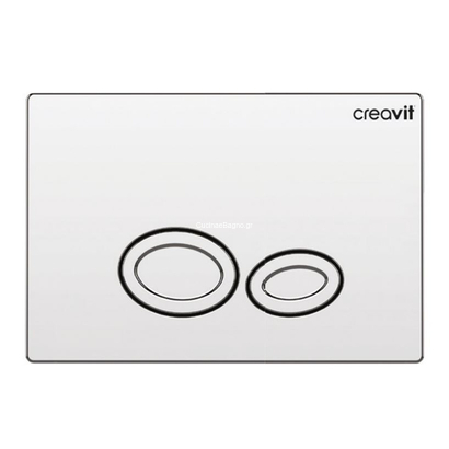 Creavit Drop GP2004 Χρωμέ Πλακέτα Εντοιχιζόμενου Καζανακιού ΤΕΜΑ