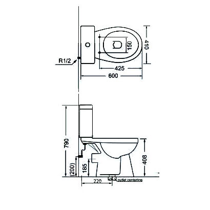 Huida Minion 59x41 Λεκάνη Με Καζανάκι ΧΠ/KΣ Set-0011