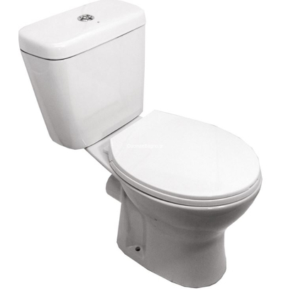 Gloria Rimco Rimless 62,5x35 Λεκάνη Επιδαπέδια Με Καζανάκι ΧΠ/ΠΣ Set-0066